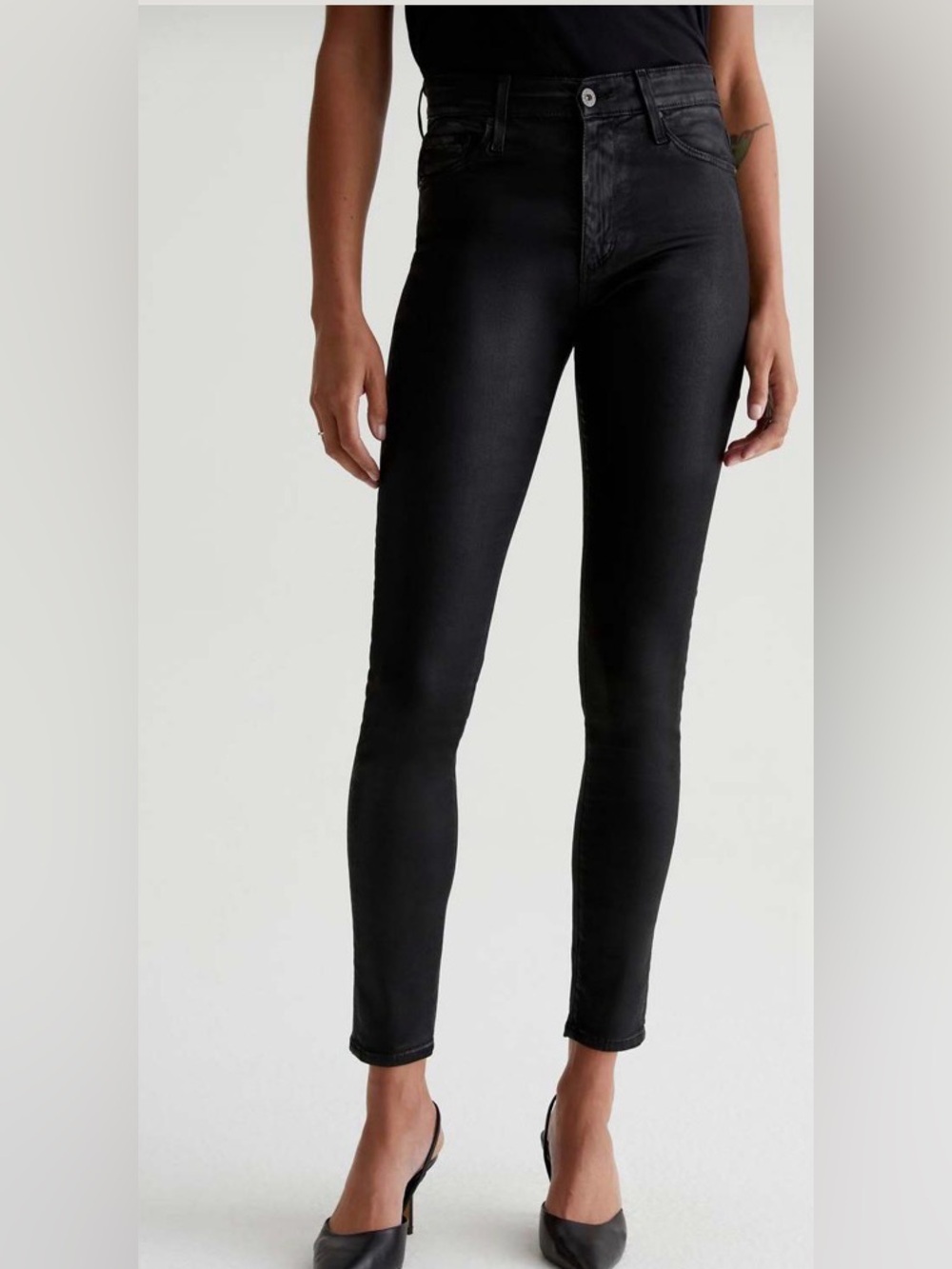 AG Farrah skinny ankle Leatherette jeans - 27 Regular